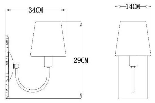 Бра Arte Lamp GRACIE (ГРАЦИЕ) A7301AP-1PB - фото 3