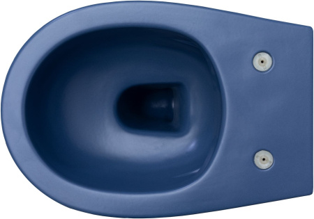 Чаша унитаза подвесная Allen Brau Fantasy 4.11004.ID цвет синий без сиденья безободковая каскадный смыв