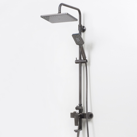 Душевая стойка WasserKRAFT Wiese A18401 настенная цвет оружейная сталь