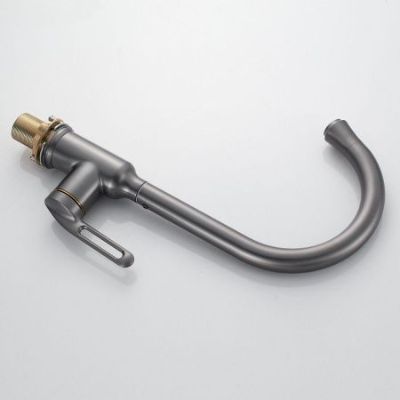 Смеситель для кухни Raffine F103T на мойку оружейная сталь