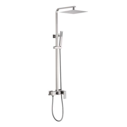 Душевая стойка ABBER AF8220SPL настенная цвет сатин