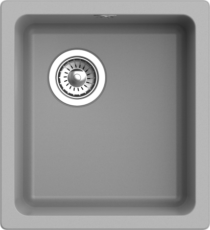 Кухонная мойка Rivelato BERKANA BK-35 grigio metallizzato 40х45 цвет серый