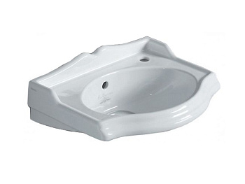 Раковина из санфаянса Simas AR 035 bia tap hole DX 38х28 подвесная цвет белый