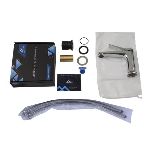 Смеситель Fashun A1086 на раковину хром - фото 4