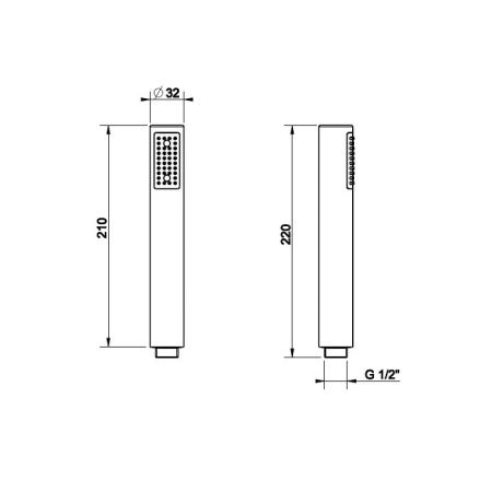 Душевая лейка Gessi Inciso 14372#727