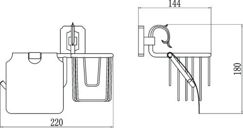 Бумагодержатель Savol S-L06451 - фото 2