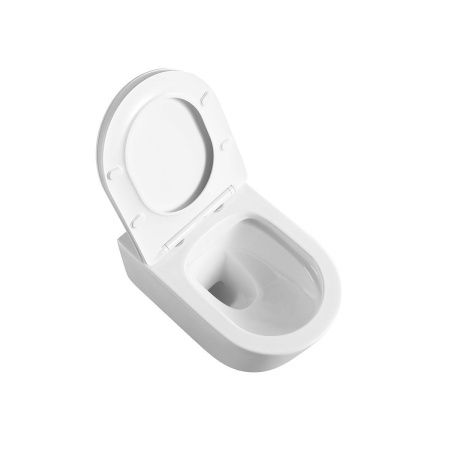 Унитаз подвесной Vincea Cute VT1-24 белый с сиденьем микролифт безободковый душевой смыв