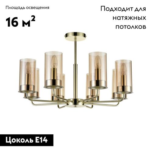 Люстра потолочная Vele Luce Licia (Лициа) VL1924L08 - фото 2
