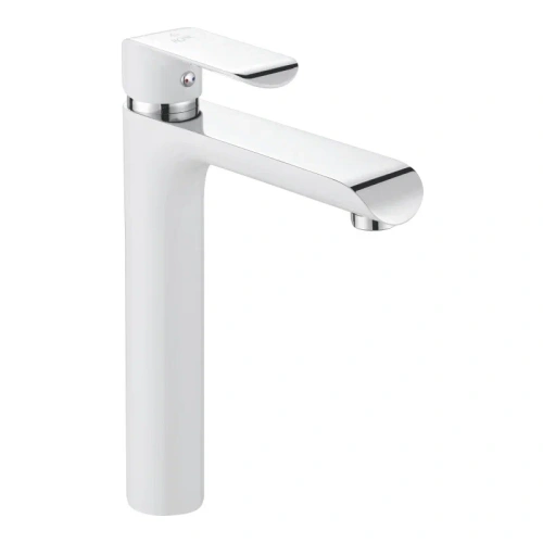 Смеситель Rose R2111F на раковину белый/хром - фото 2