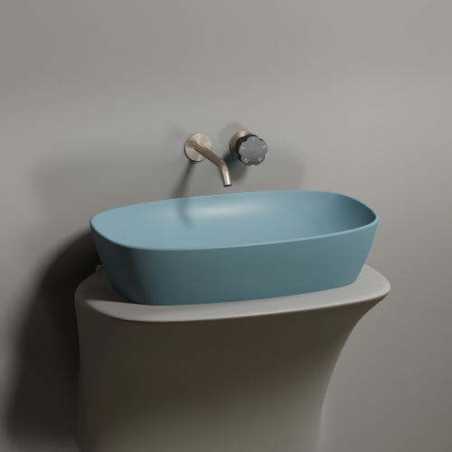 Раковина Ceramica Nova ELEMENT 60 см CN6049MLG накладная цвет зеленый матовый - фото 5