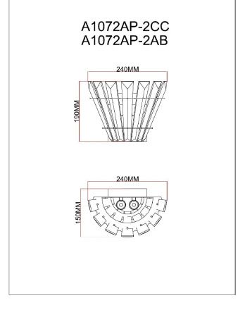 Светильник настенный Arte Lamp Florizel (Флоризел) A1072AP-2CC