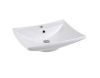 Раковина из сантехнического фарфора Aquatek AQ5518-00 60х50 накладная цвет белый 1 отверстие под смеситель