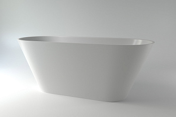 Ванна из искусственного камня Holbi SELENA 1.01.006.11.1 161х68 отдельностоящая овальная