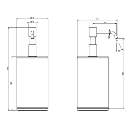 Дозатор для жидкого мыла Gessi Tondo 66438#031