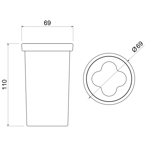 Стакан для зубных щеток Timo Saona 13233/03 - фото 2 Стакан для зубных щеток Timo Saona 13233/03 - фото 2