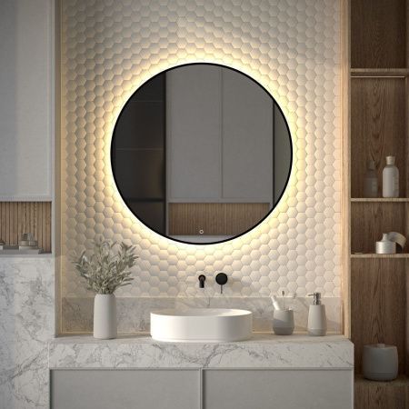 Зеркало с подсветкой Defesto AURA DF 2996S 90х90 подвесное