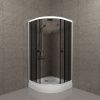 Душевой уголок Тритон Грэй Щ0000066464 90х90 стекло тонированное профиль белый с поддоном