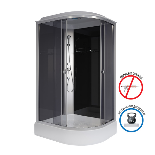 Душевая кабина Niagara Eco E120/80/26L/TN 120х80 асимметричная