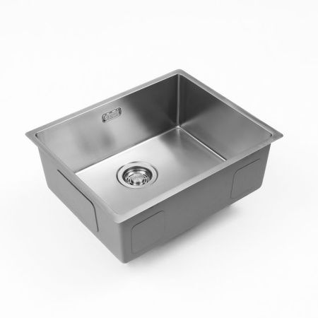Кухонная мойка Grandex Aqua 501136 55х45 цвет серый поверхность матовая