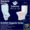 Унитаз напольный с бачком Taliente Elegante Vortex EL45055 белый с сиденьем безободковый смыв торнадо