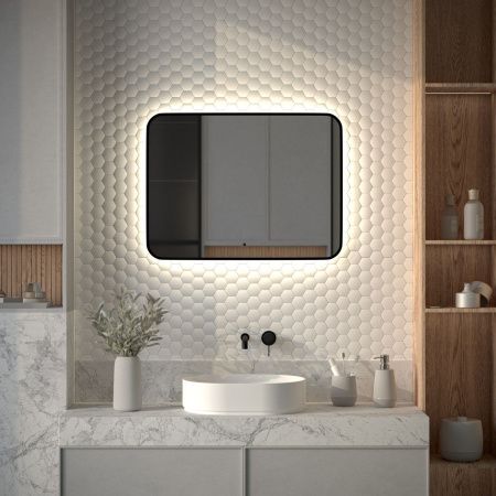 Зеркало с подсветкой Defesto AURA DF 2967RH 80х60 подвесное