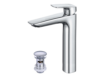 Смеситель Aquatek ВЕГА AQ1005CR на раковину хром без термостата