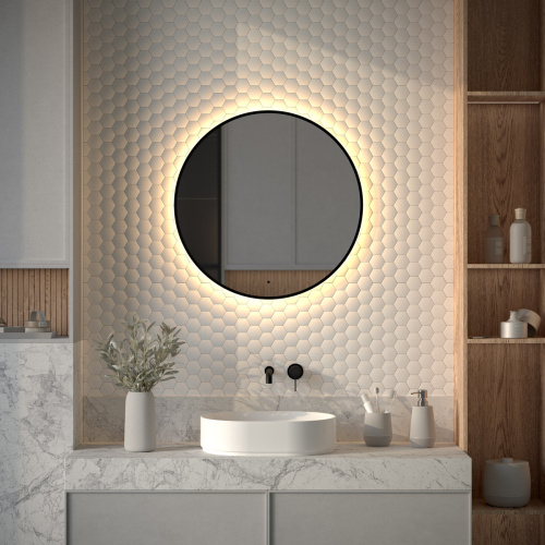 Зеркало с подсветкой Defesto AURA DF 2994R 70х70 - фото 3