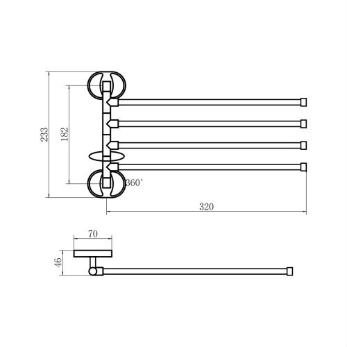 Полотенцедержатель Fashun A1914 - фото 3