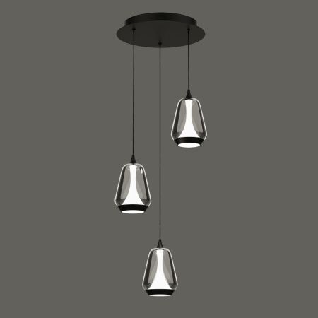 Светильник подвесной Delight Collection MD24001011-3A black/smoky