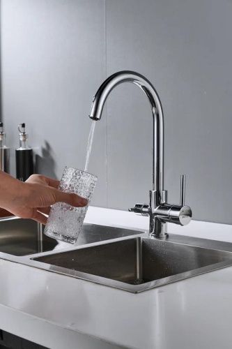 Смеситель для кухни Shevanik S128 на мойку хром - фото 5