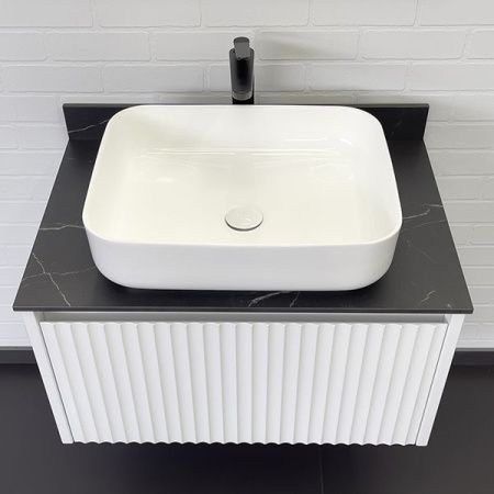 Тумба с раковиной Comforty Марсель 00-00013395CF 80х50 подвесная цвет белый