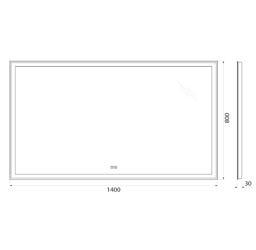 Зеркало BelBagno SPC-GRT-1400-800-LED-TCH-WARM 140х80 - фото 5