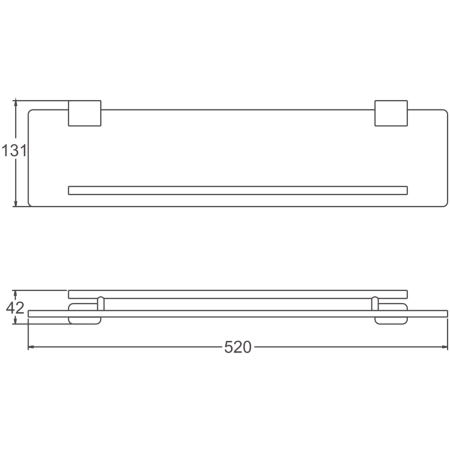 Полка в ванную комнату BELZ B90907