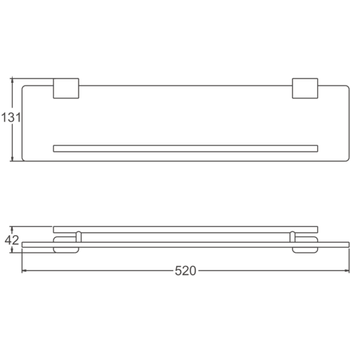 Полка в ванную комнату BELZ B90707 - фото 2