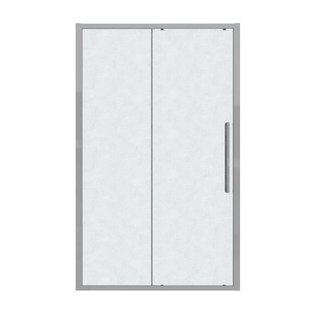 Душевая дверь Grossman Cosmo 100.K33.02.110.10.02 110х195 стекло текстурное профиль хром глянцевый