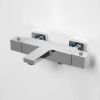 Смеситель для ванны Wasserkraft Alme 1500 1511 Thermo настенный хром с термостатом