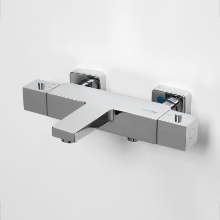 Смеситель для ванны Wasserkraft Alme 1500 1511 Thermo настенный хром с термостатом