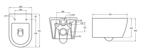 Унитаз подвесной Taliente Amato Esteso T3 AE65053 белый с сиденьем микролифт безободковый смыв торнадо
