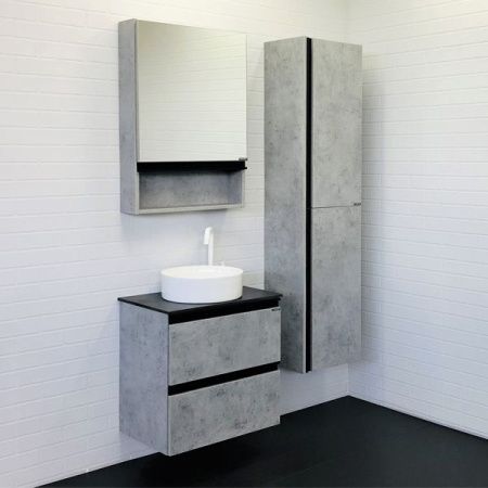 Тумба с раковиной Comforty Эдинбург 00-00005701CF 60х40 подвесная цвет серый