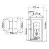 Уличный настенный светильник Hinkley Atwater (Атватер) QN-ATWATER-M-PDB