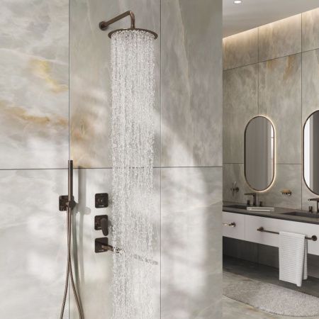 Верхний душ Wasserkraft Asphe 7700 A331 розовое золото