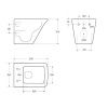 Чаша унитаза подвесная BelBagno MARMI BB052CHR цвет белый без сиденья безободковая каскадный смыв