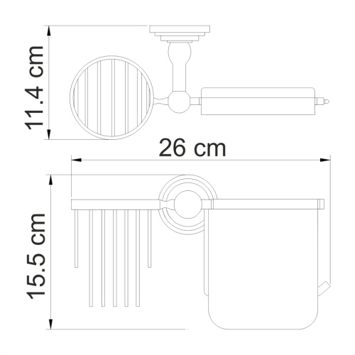 Бумагодержатель WasserKRAFT 7059 - фото 4
