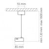Питание подвесное Lightstar Track 1 black (Трацк 1 блацк) 502197