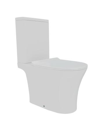 Унитаз напольный с бачком Teymi Ritta T40811 белый с сиденьем микролифт безободковый смыв торнадо