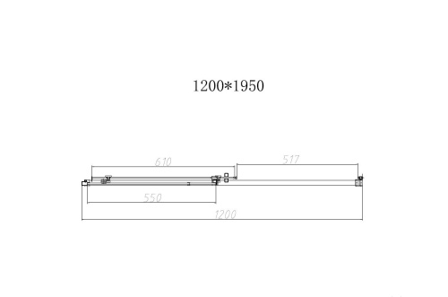 Душевая дверь Vincea Slim-N VDS-4SN120CLG 120х195 стекло прозрачное профиль золото брашированное - фото 5