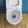 Унитаз подвесной BelBagno TRE BB8001CHR/SC белый с сиденьем микролифт безободковый каскадный смыв
