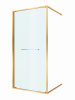 Душевая дверь Cezares LUX LUX-B-FS-1-100-C-BORO 100х195 стекло прозрачное профиль золото
