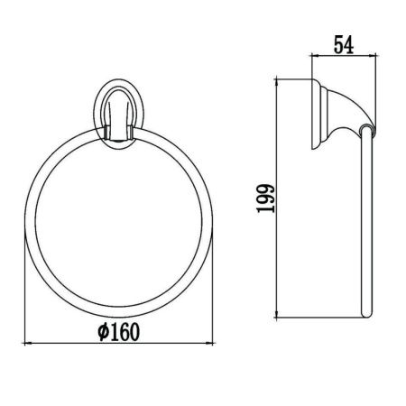 Полотенцедержатель Savol S-003160