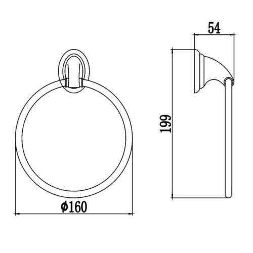 Полотенцедержатель Savol S-003160 - фото 3